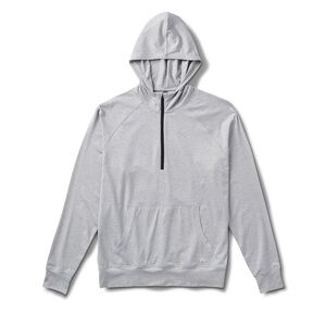 Vuori Ponto Performance 1/2 Zip Hoodie Men, Platinum Heather